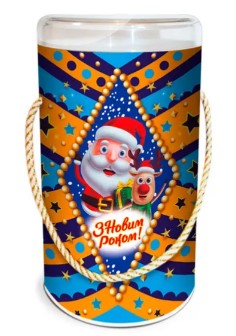 Подарунковий набір № 3 СВІТ ТРЕЙДЕР "Новорічна казка" 800г тубус